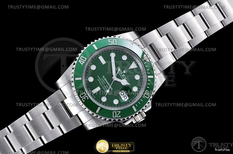 0725 ROLSUB0417B – Submariner 116610LV 904L SS SS Grn CLEAN V2 VS Stretchable 1048